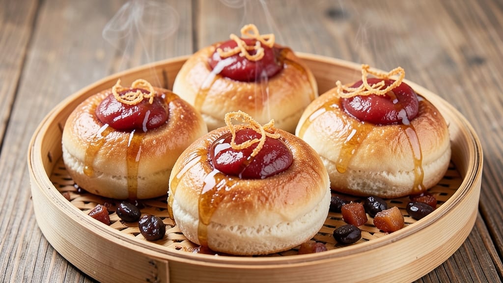 Bean Paste Buns Recipe: Steamed Dumplings with Nutty-Sweet Filling