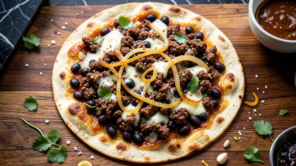 Black Bean and Beef Quesadilla Recipe: Spiced Cumin and Charred Tortilla Layers