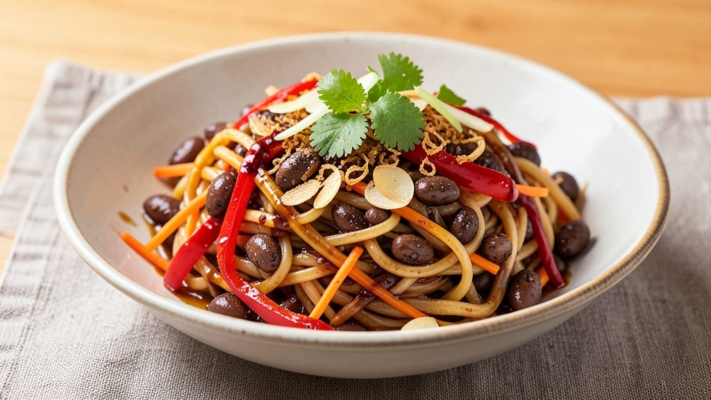 Black Bean and Rice Noodle Recipe: One-Pot Protein-Packed Fiesta in 25 Minutes