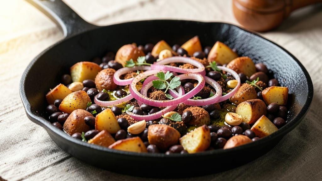 Black Bean Hash Recipe: Smoky Cumin and Charred Potato Crunch