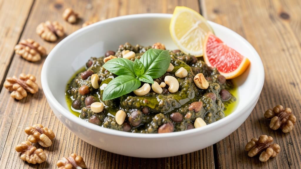 Black Bean Pesto Recipe: Nutty Basil and Black Bean Vibrancy