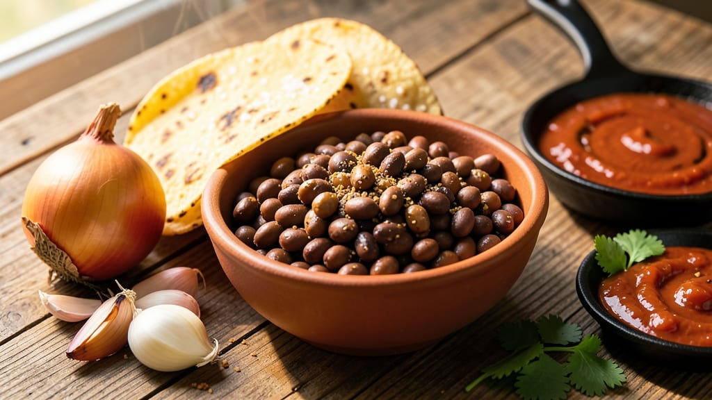 Black Bean Recipe for Taco Bar: Smoky Cumin and Charred Tortilla Crunch Without the Mess