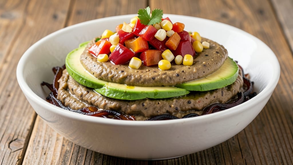 Black Bean Layer Dip Recipe: Smoky Cumin and Charred Onion Topping Magic
