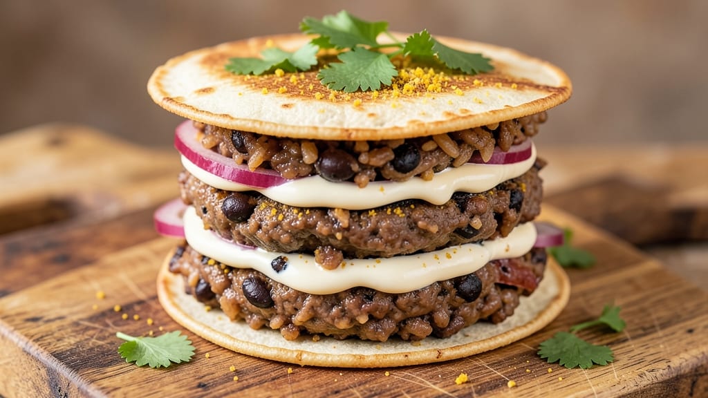 Bean and Rice Burger Recipe: Crispy Tortilla-Crusted Protein Powerhouse
