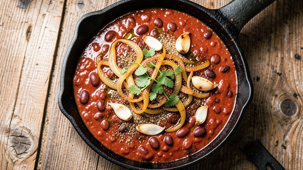Bush's Red Beans and Chili Recipe: Smoky Cumin-Spiced Beans With Crunchy Tortilla Crowns