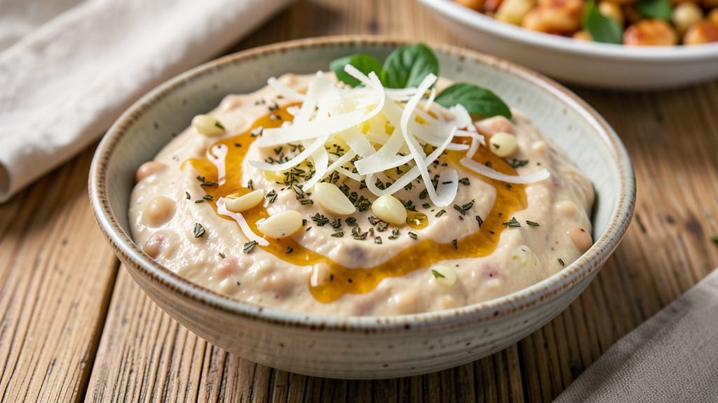 Bean Dip With Italian Dressing Recipe: Crispy Tortilla Crowns Over Tangy Herb Base