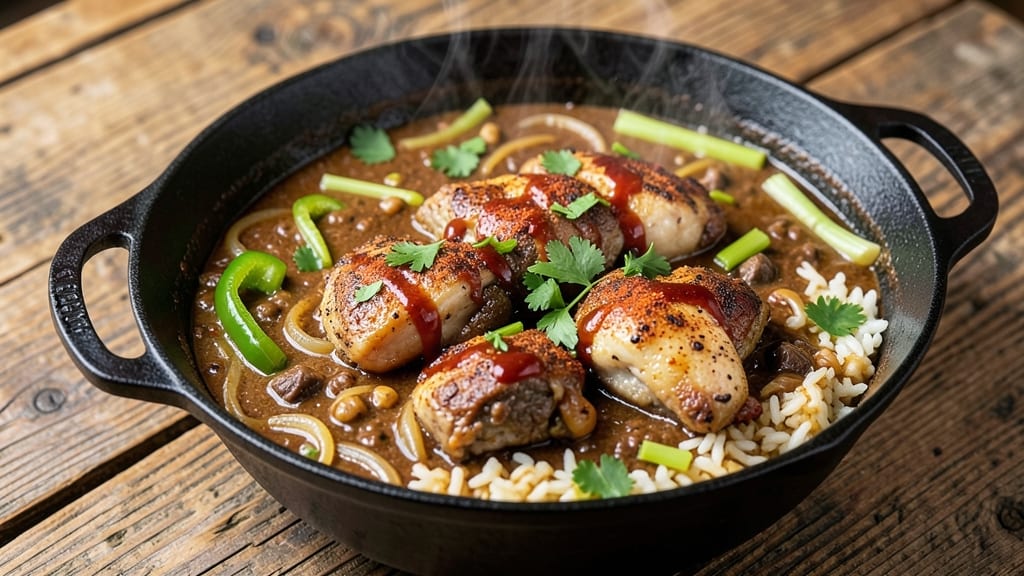 Bean Gumbo Recipe: Smoky Okra-Thickened Richness With Crispy Sausage Bites