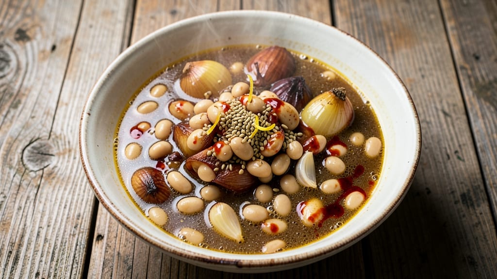 Borracho Bean Soup Recipe: Smoky Beer-Braised Beans With Crispy Tortilla Crowns