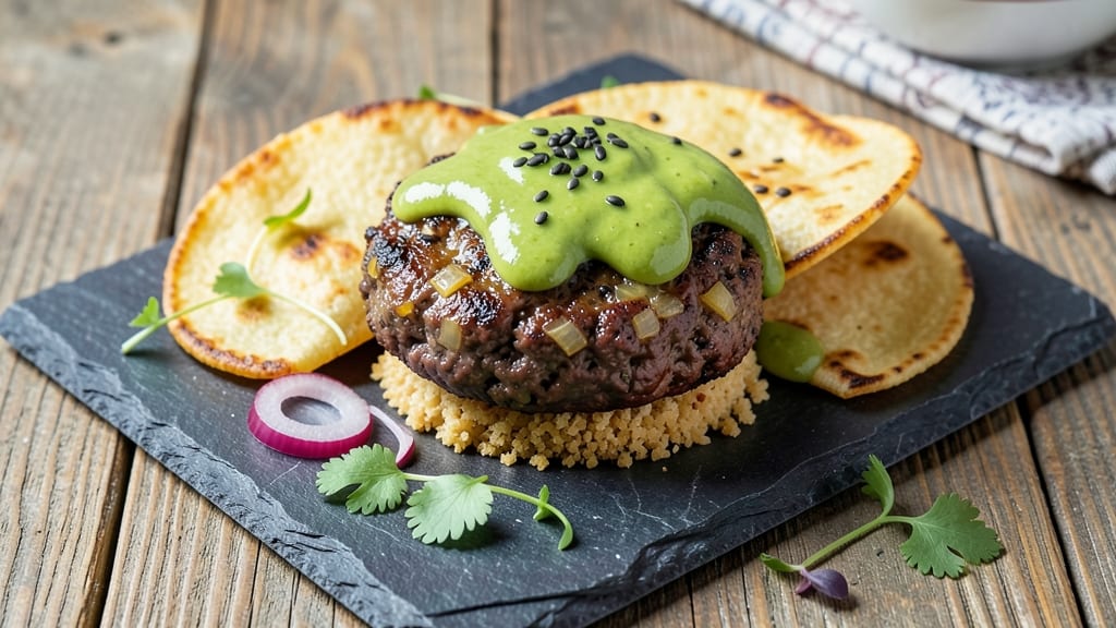 Black Bean Burger Recipe Reddit: Crispy Tortilla Crowns Over Smoky Cumin-Lime Base
