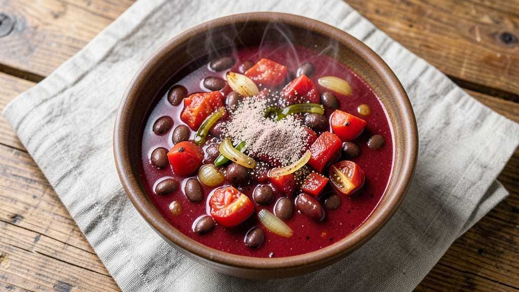 Black Bean Soup Recipe With Rotel Tomatoes: Smoky Cumin-Spiced Tortilla Topped Bowl