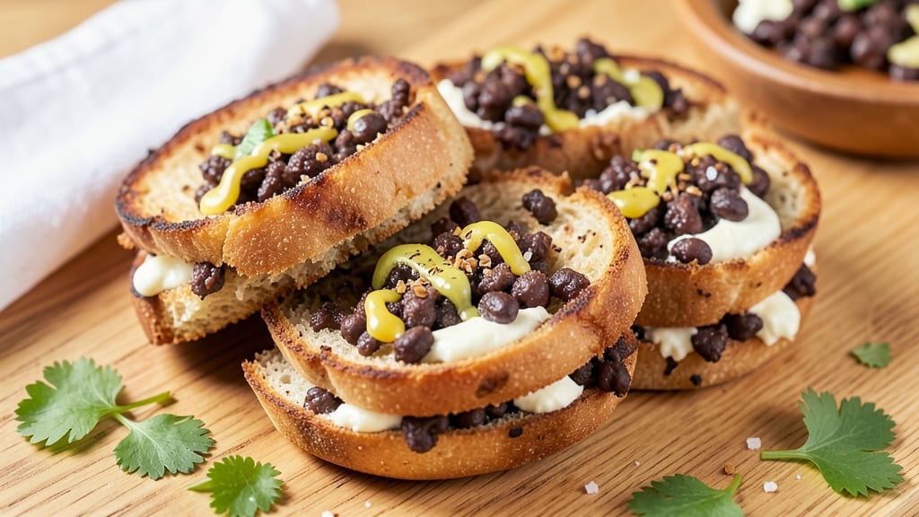 Black Bean and Cheese Bagel Recipe: Smoky Cumin Crunch Over Melty Filling