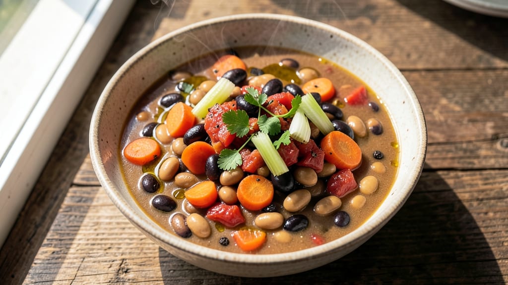 Bean Medley Soup Recipe: Smoky Tomato and Herb-Infused Comfort