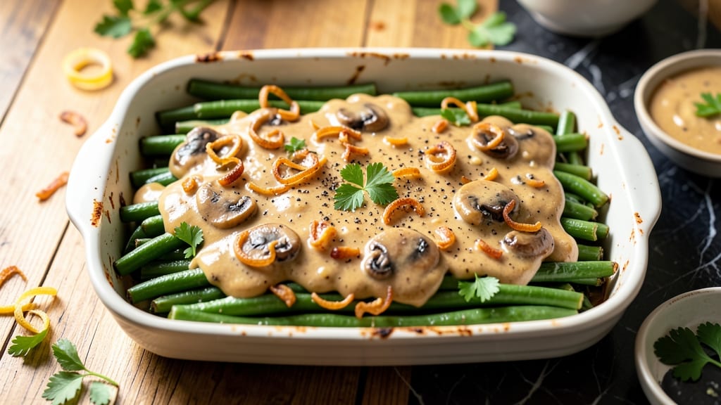 Allens Green Bean Casserole Recipe: Homestyle Crunch Over Creamy Mushroom Mush