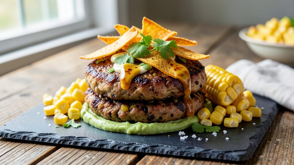 Black Bean and Corn Veggie Burger Recipe: Crispy Tortilla-Crusted, Hearty Plant-Based Bites