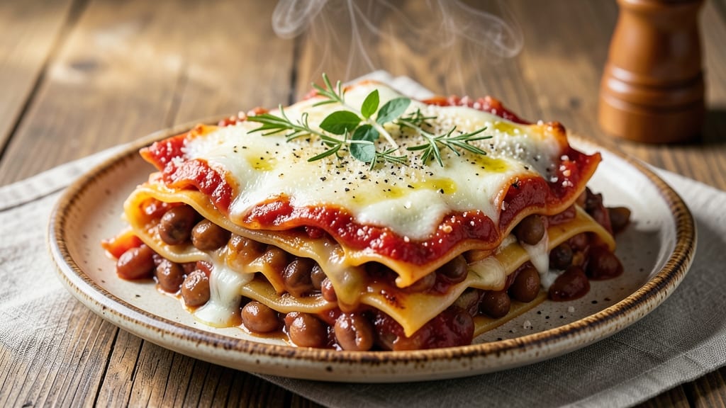 Baked Bean Lasagne Recipe: Smoky Tomato-Laced Layers With Crispy Top