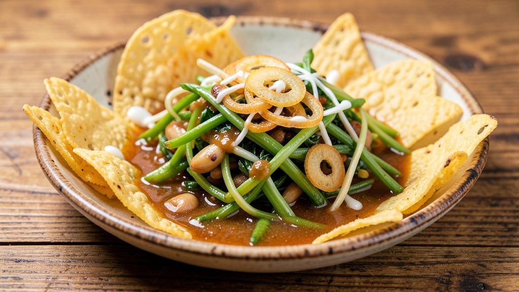 Bean Sprouts Ukoy Recipe: Crispy Tortilla Crowns Over Silky Coconut Curry