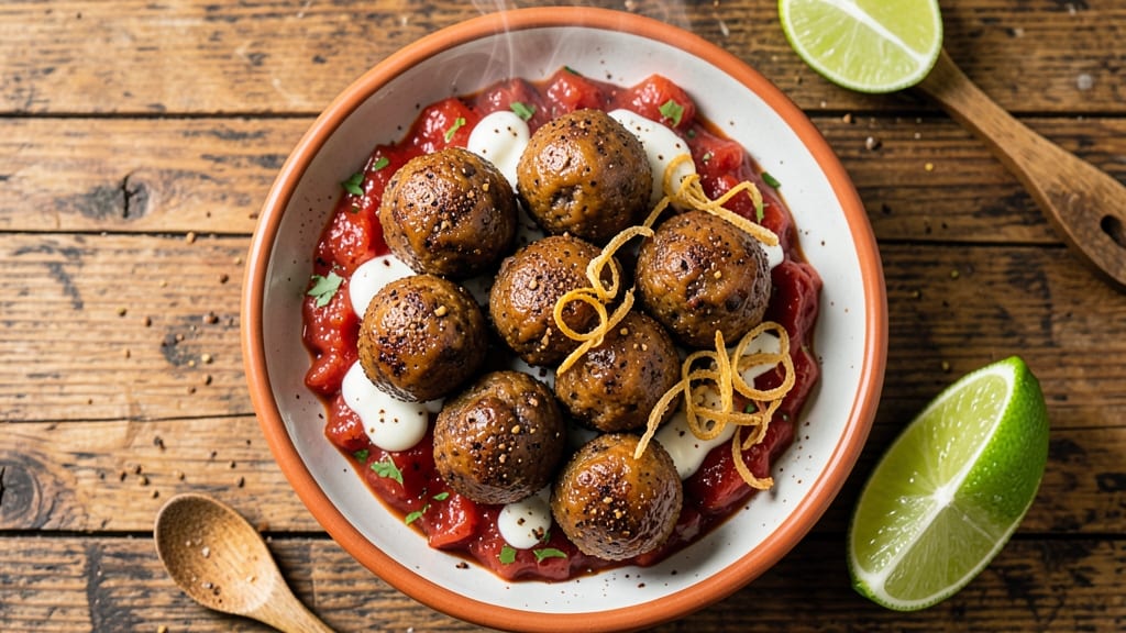 Black Bean Balls Recipe: Crispy Tortilla Crowns With Spiced Filling Bites