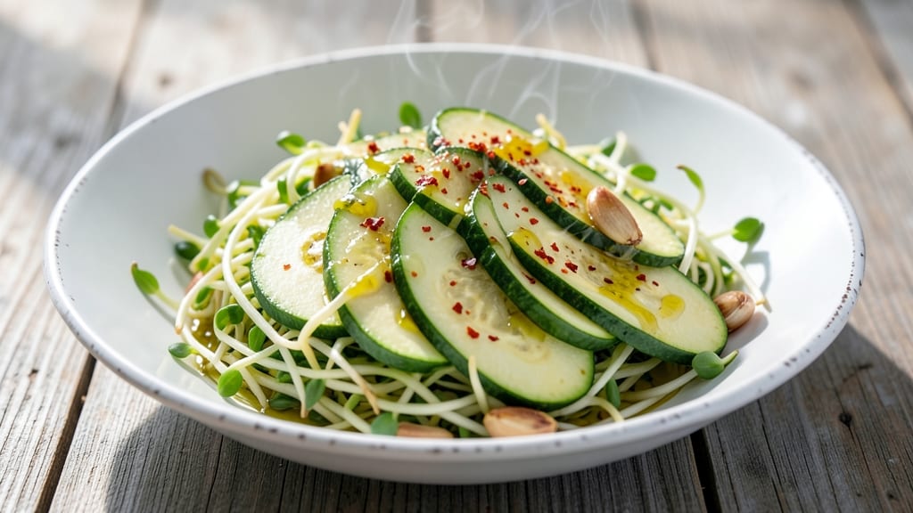 Bean Sprouts and Zucchini Recipe: Crisp-Tender Stir-Fry With Garlic-Lime Zing