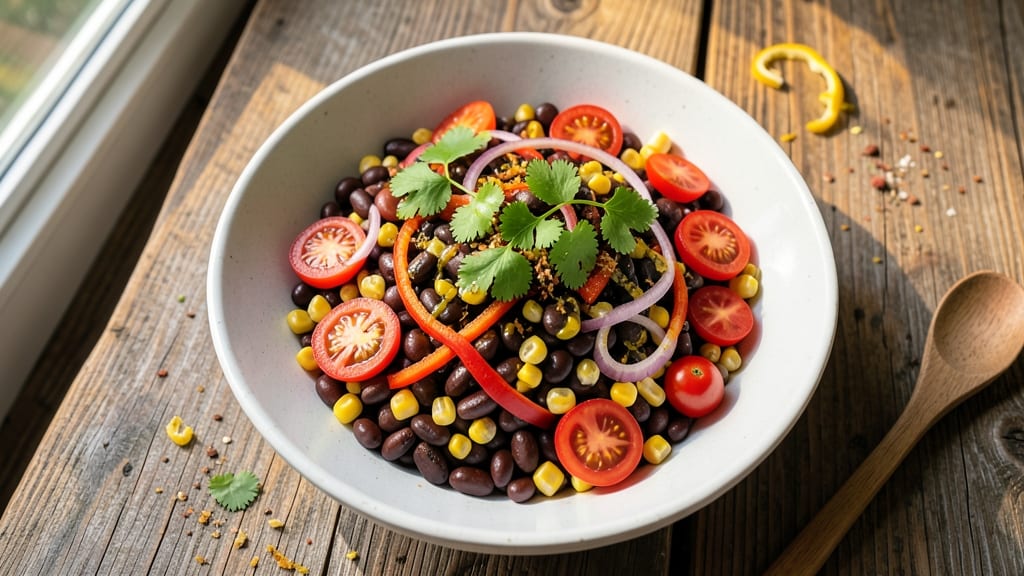 Black Bean, Corn, and Tomato Salad Recipe: Triple-Threat Texture With Charred Lime Zing