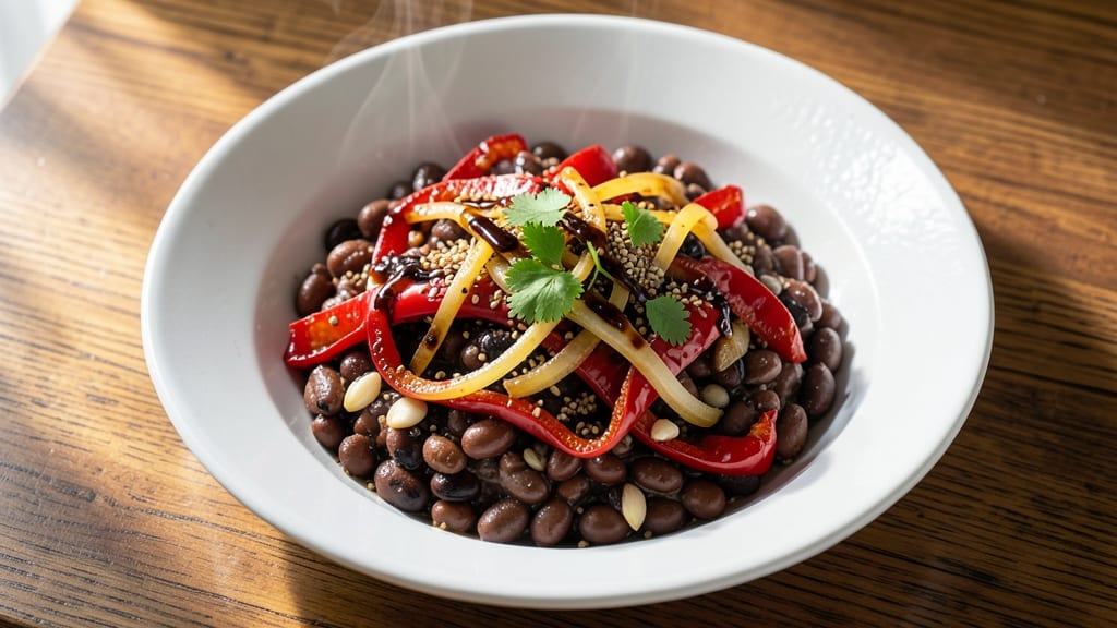 Bean Fajita Recipe: Charred Tortilla Crunch Over Spiced Beans
