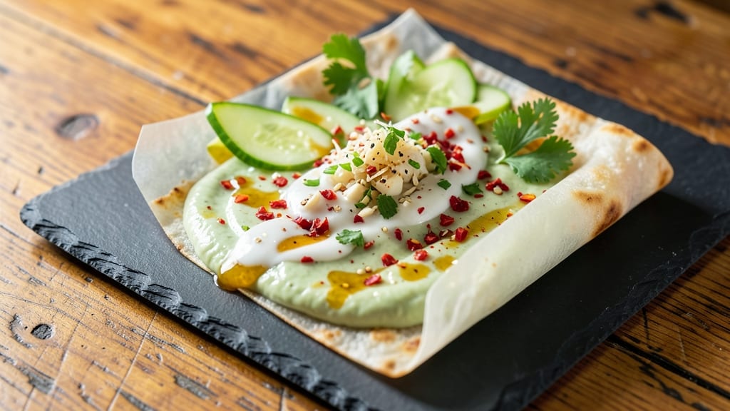 Bean Curd Wraps Recipe: Crispy Tortilla Crunch Over Silky Coconut-Lime Filling