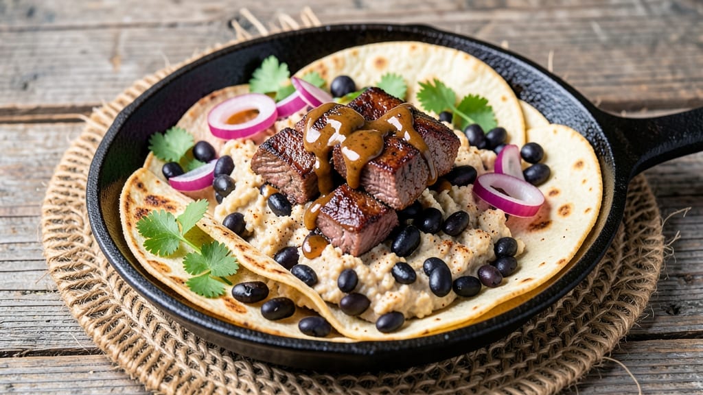 Beef and Bean Tacos Recipe: Smoky Cumin-Spiced Filling With Crispy Tortilla Crowns