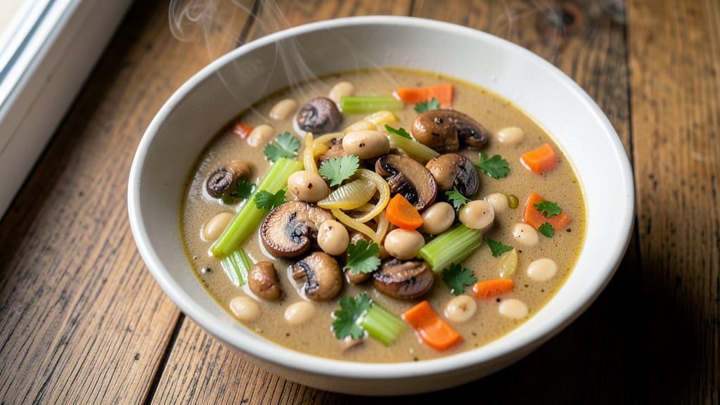 Bean and Mushroom Soup Recipe: Earthy Umami Depth With Tender Beans