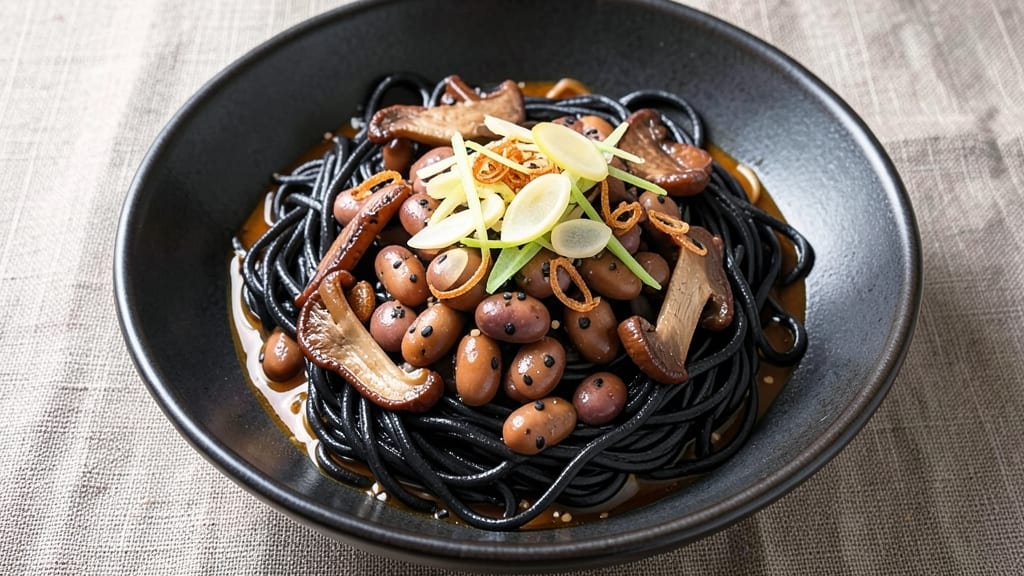 Black Bean Ramen Noodles Recipe: Umami-Packed Broth With Crunchy Toppings