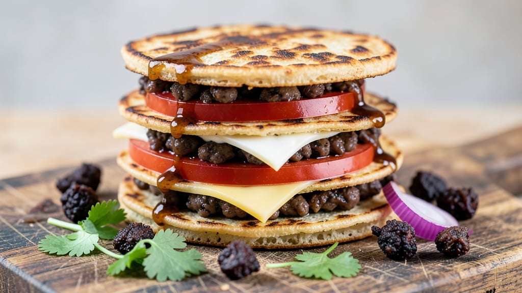 Bush's Black Bean Burgers Recipe: Smoky Cumin and Charred Tortilla Crunch