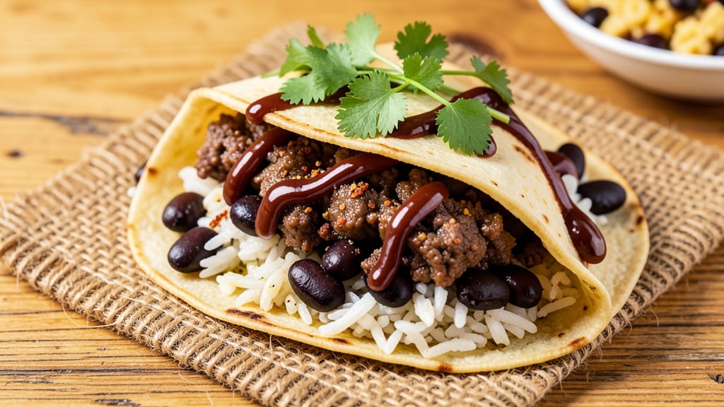 Beef Black Bean and Rice Burrito Recipe: Smoky Cumin and Charred Tortilla Crunch in 30 Minutes