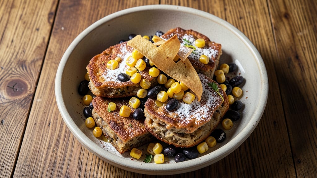 Black Bean and Corn Cakes Recipe: Crispy Tortilla Crunch With Hearty Spiced Filling