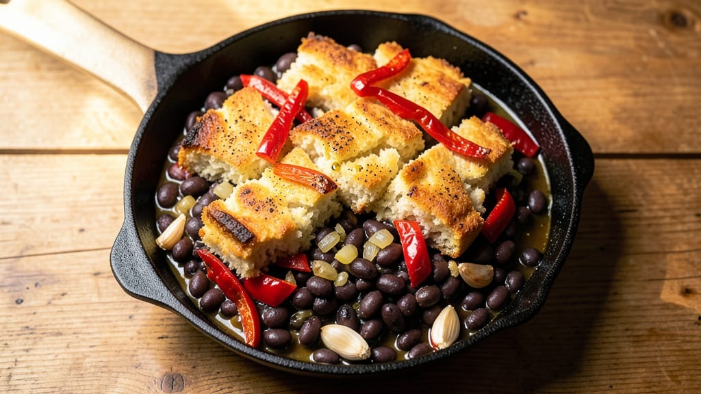 Bean and Cornbread Casserole Recipe: Smoky Cornbread Crust Meets Hearty Bean Filling