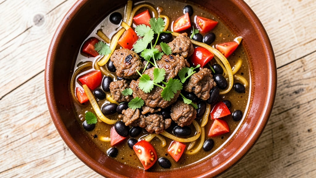 Black Bean Soup with Meat Recipe: Smoky-Spiced Heartiness in One Pot