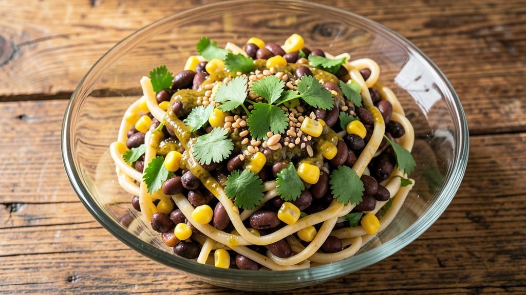 Black Bean and Corn Pasta Salad Recipe: Zesty Lime and Cilantro Brightness
