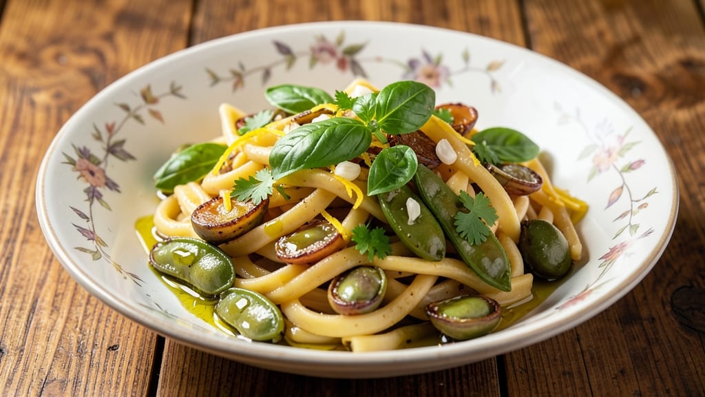 Broad Bean Pasta Recipe: Silky Green Sauce With Nutty Depth