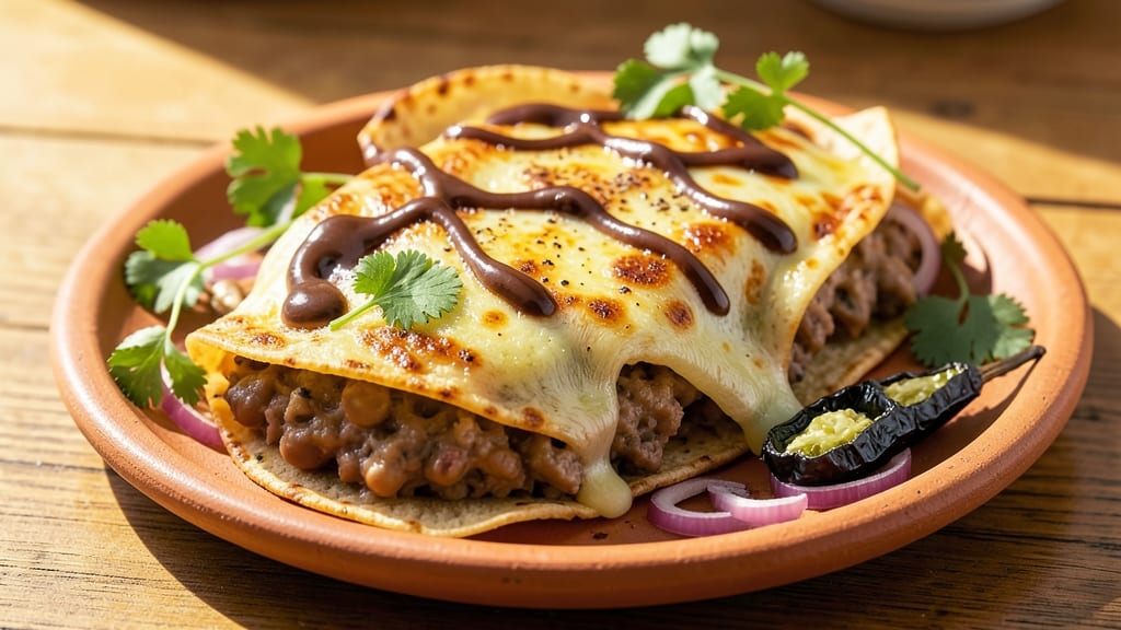 Bean Chalupa Recipe: Crispy Tortilla Crowns Over Spiced Bean Heartiness