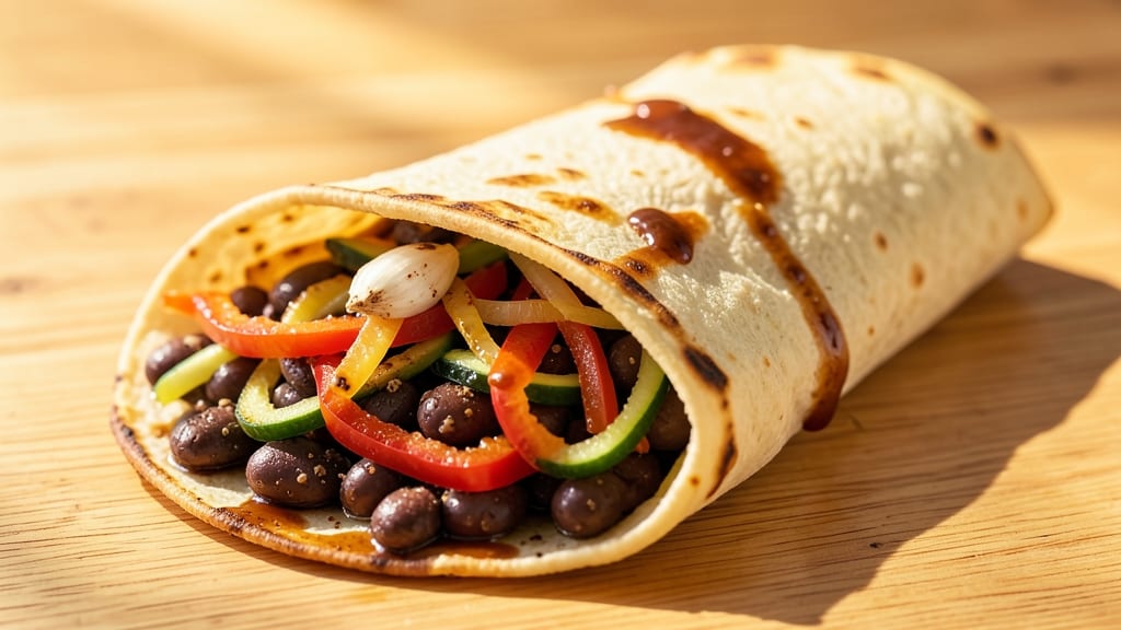 Bean and Vegetable Burritos Recipe: Layered Protein-Packed Fiesta in 25 Minutes