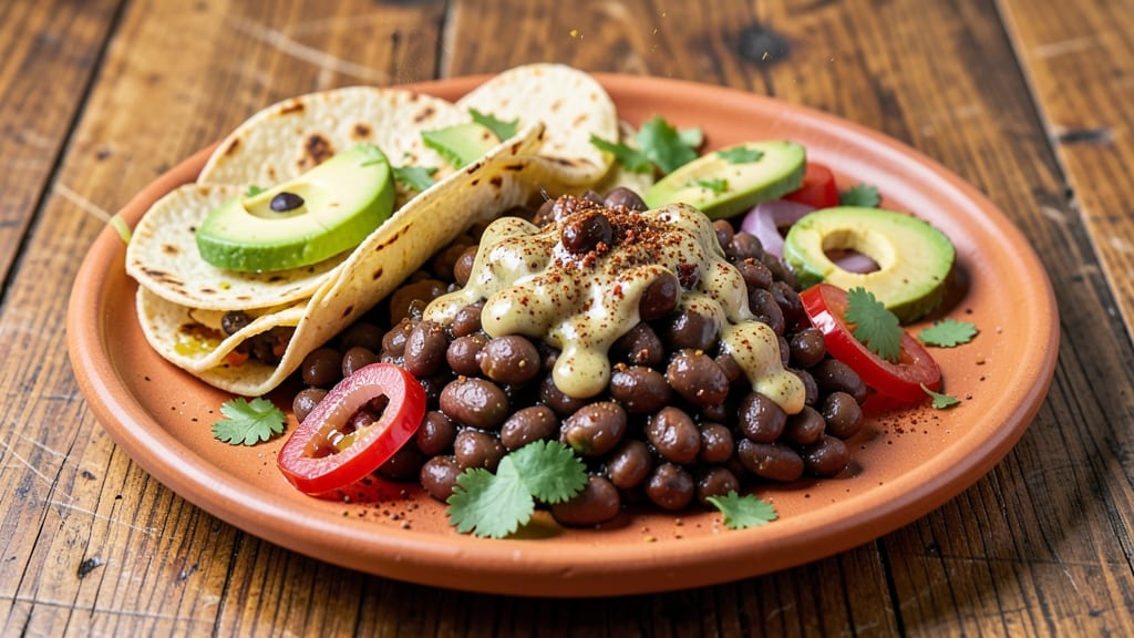 Black Bean Tacos Recipe Vegetarian: Crispy Corn Tortilla Bowls With Smoky Cumin Filling