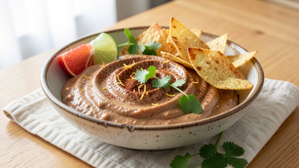Best Bean Dip Recipe for Chips: Creamy Cumin-Lime Base With Crunchy Tortilla Crowns